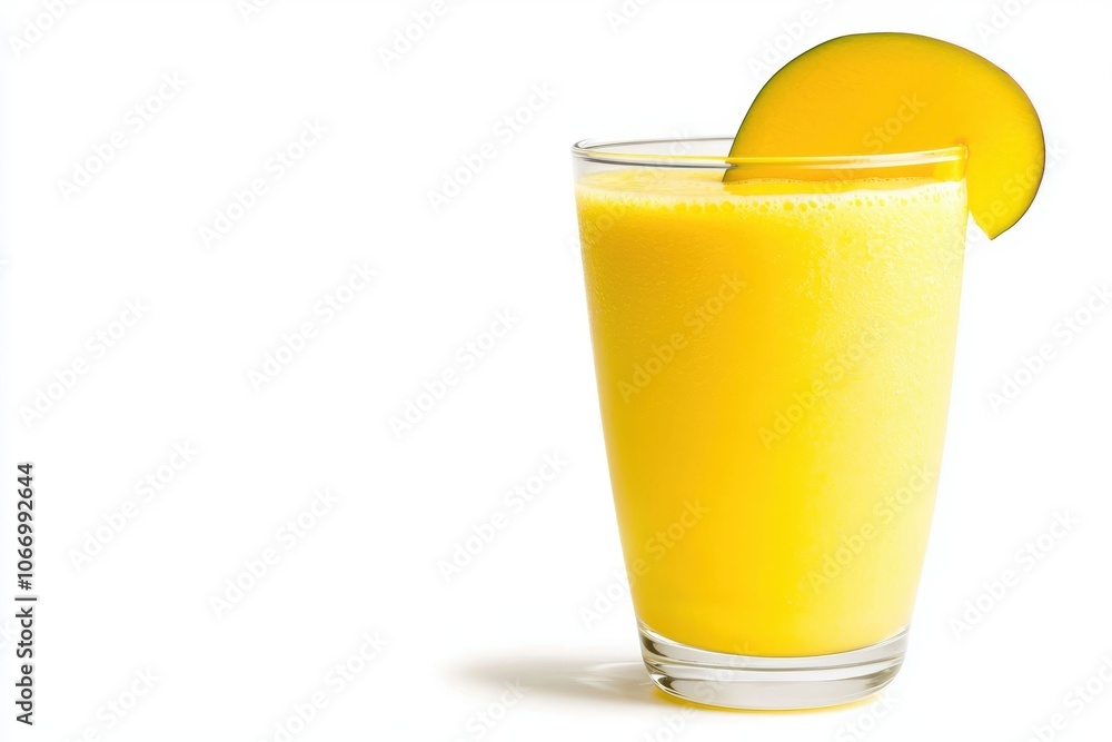 Stylized 3D Illustration of Mango Smoothie Stylized 3D Illustration of Mango Smoothie