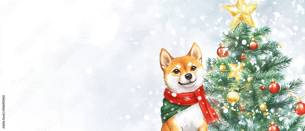 Shiba Inu Christmas Outfit: Festive Red and Green Attire for Dog Shiba Inu Christmas Outfit: Festive Red and Green Attire for Dog