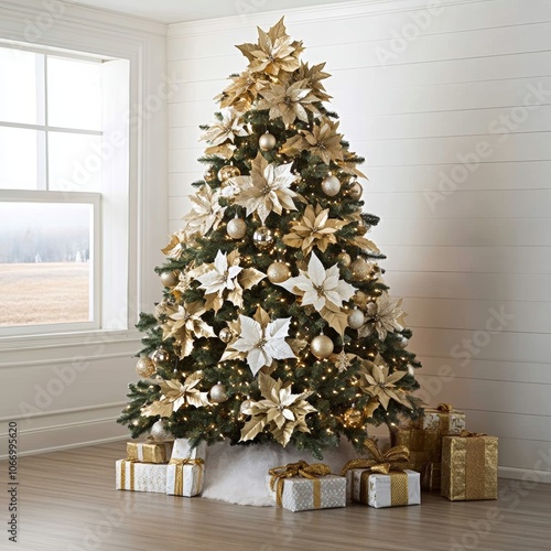 Victorian American Christmas tree luxurious ornaments