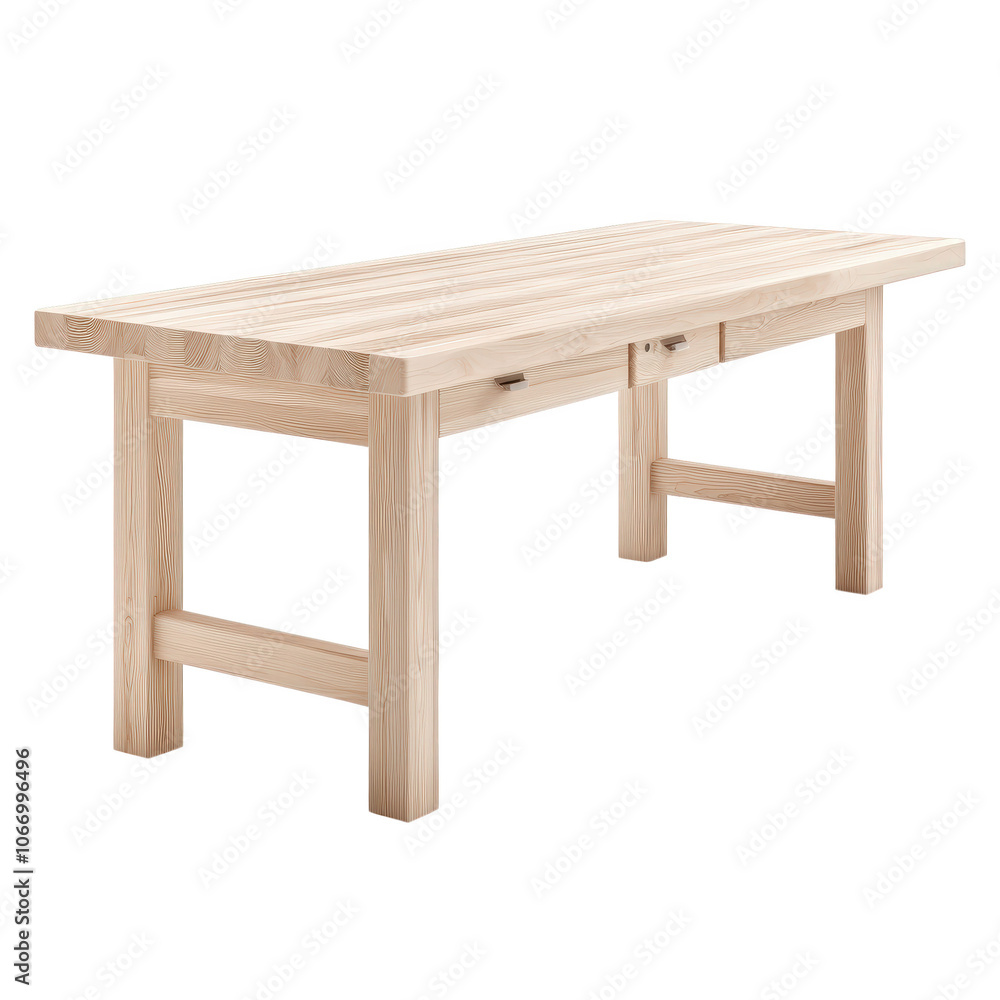The wooden table is strong and can support a lot of weight. Transparent background. The wooden table is strong and can support a lot of weight. Transparent background.