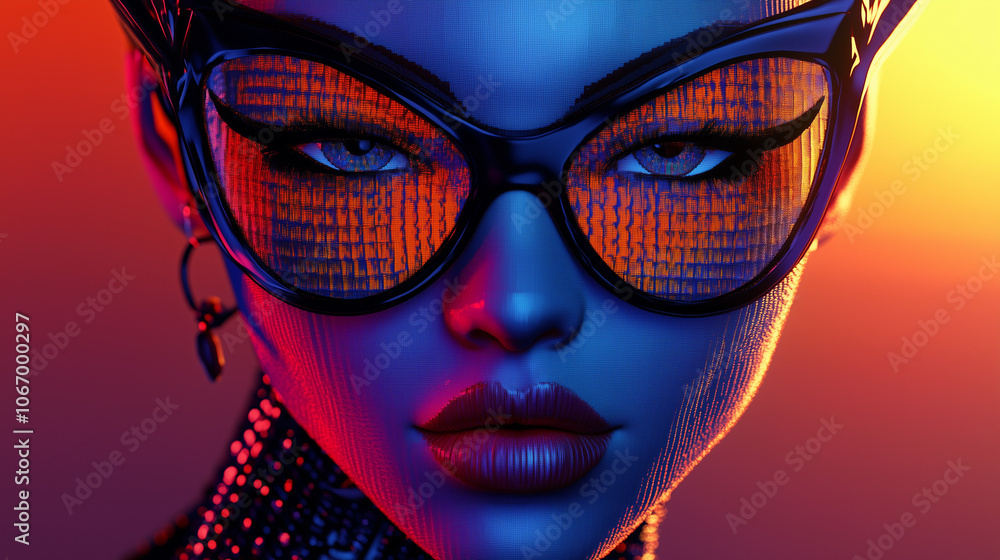 Fototapeta premium carnival mask on red background