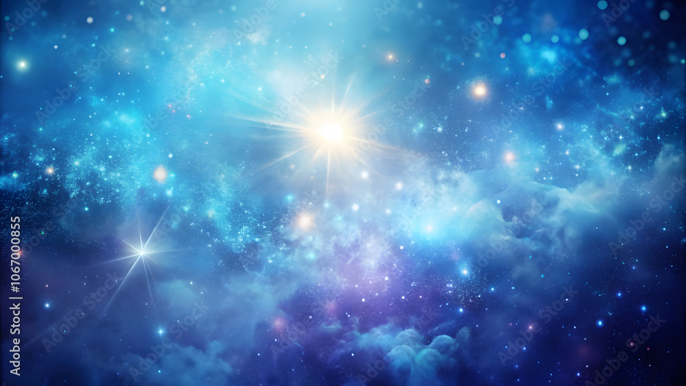 Celestial Misty Blue Background with Purple Light Leaks and Scratches. Perfect for: starry night events, cosmic shows, mystery parties Celestial Misty Blue Background with Purple Light Leaks and Scratches. Perfect for: starry night events, cosmic shows, mystery parties
