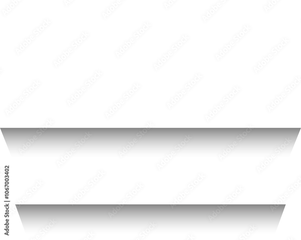 Obraz premium White paper rectangle and shadow, banners, icon, label