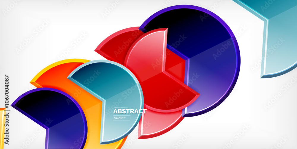 Glass reflective geometric round shapes background. Vector Illustration For Wallpaper, Banner, Background, Card, Book Illustration, landing page Glass reflective geometric round shapes background. Vector Illustration For Wallpaper, Banner, Background, Card, Book Illustration, landing page