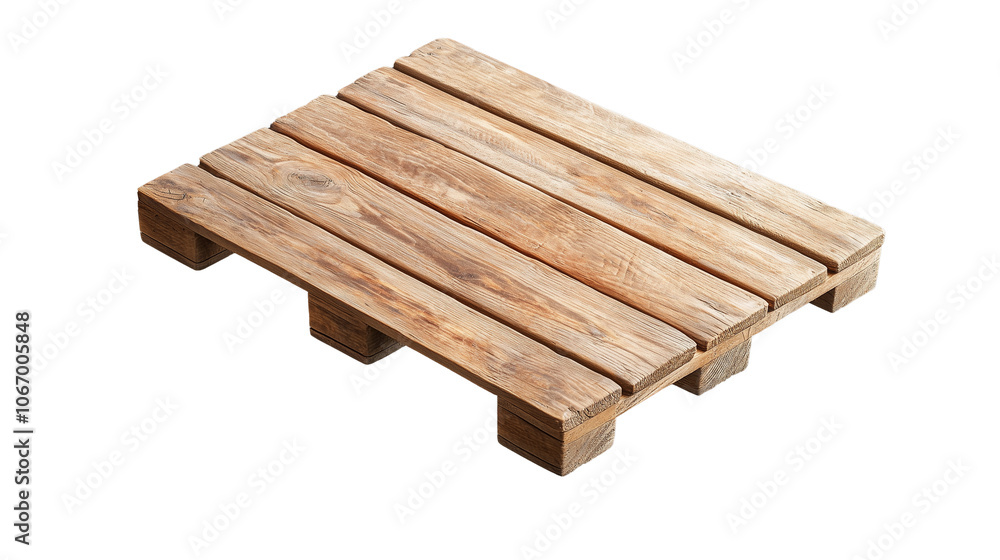 Small wooden pallet with natural finish on transparent background Small wooden pallet with natural finish on transparent background