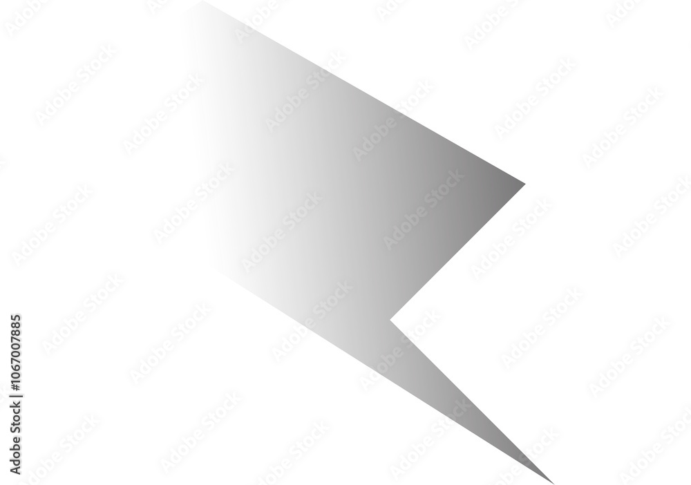 White paper rectangle and shadow, banners, icon, label White paper rectangle and shadow, banners, icon, label