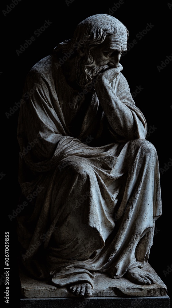 Icon of Intellect: Contemplative Power of the Classic Thinker Sculpture Icon of Intellect: Contemplative Power of the Classic Thinker Sculpture