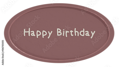 Happy Birthday Chocolate Plate, Pink Strawberry Chocolate, Chocolate Plate, Birthday Cake Topping