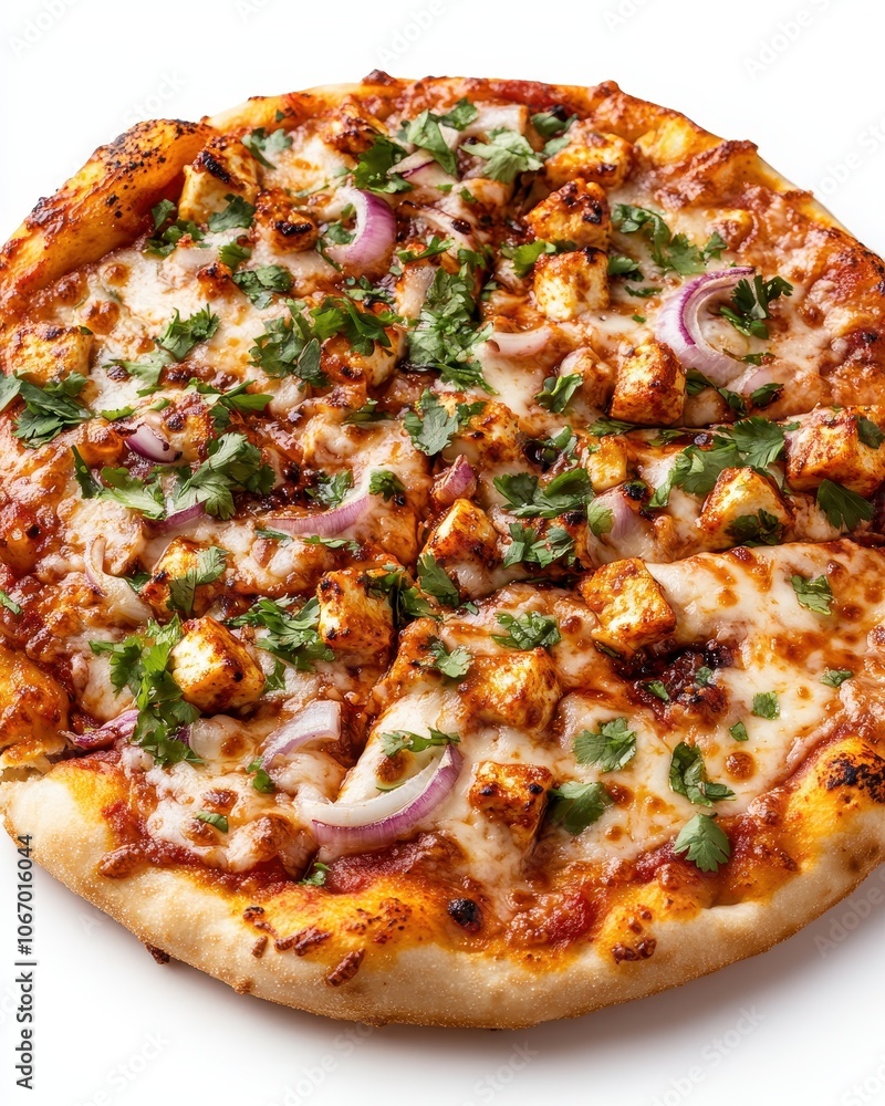 Tikka Masala Pizza with Fresh Herbs and Cheese Tikka Masala Pizza with Fresh Herbs and Cheese
