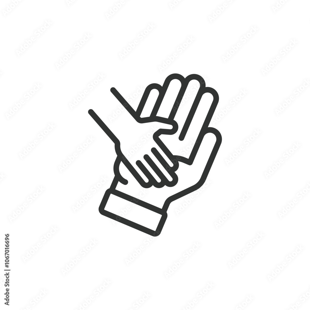 Children's charity support, icon in line design. Children, charity, support, donation, care, help, community on white background vector. Children's charity support editable stroke icon Children's charity support, icon in line design. Children, charity, support, donation, care, help, community on white background vector. Children's charity support editable stroke icon