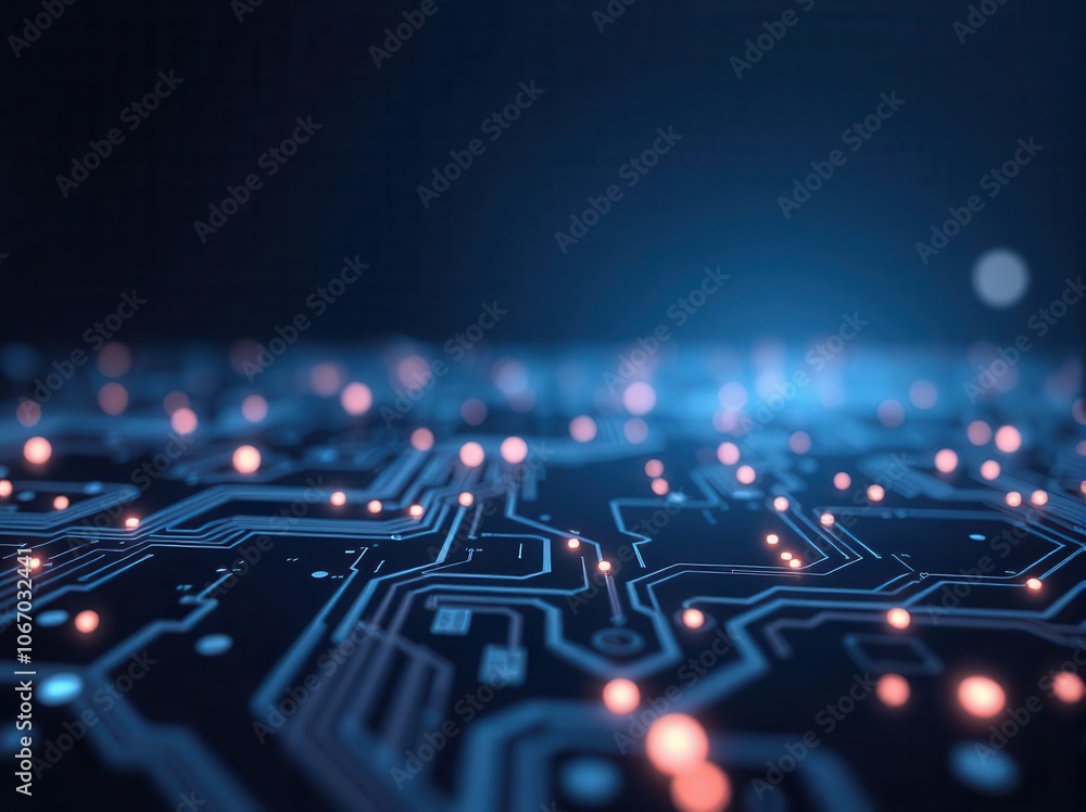 Obraz premium Clean and professional tech background for IT content