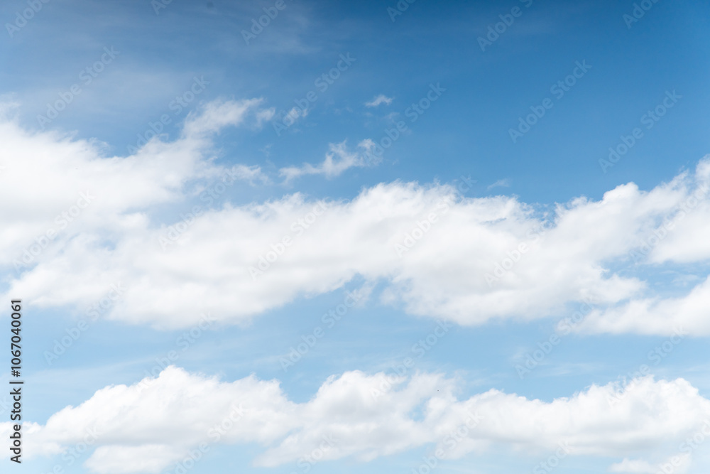 Clear blue color sky with white cloud background Clear blue color sky with white cloud background