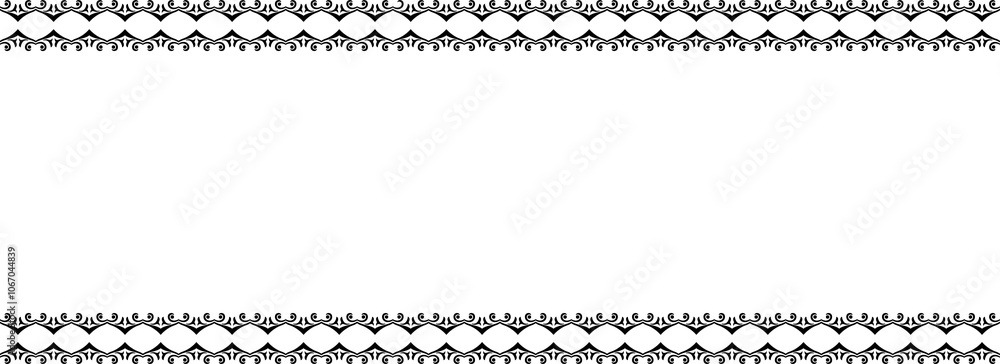 Decorative abstract ornament border design Decorative abstract ornament border design