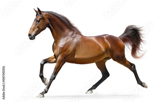 Brown Arabian horse stallion mammal animal.