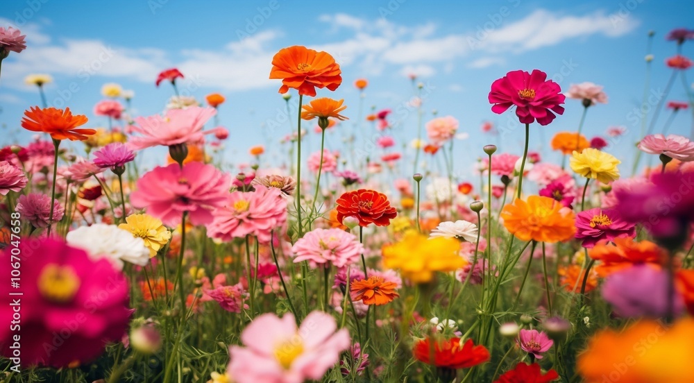 field of flowers, flowers in the field, colored flowers under the sky, colored flowers, flowers field field of flowers, flowers in the field, colored flowers under the sky, colored flowers, flowers field