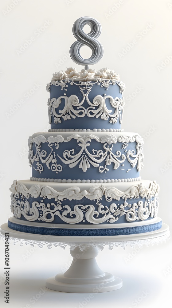 8th Birthday Cake, Blue, White Background, Abstract Image, Texture, Pattern Background, Wallpaper, Cover and Screen of Smartphone, PC, Laptop, 9:16 and 16:9 Format 8th Birthday Cake, Blue, White Background, Abstract Image, Texture, Pattern Background, Wallpaper, Cover and Screen of Smartphone, PC, Laptop, 9:16 and 16:9 Format