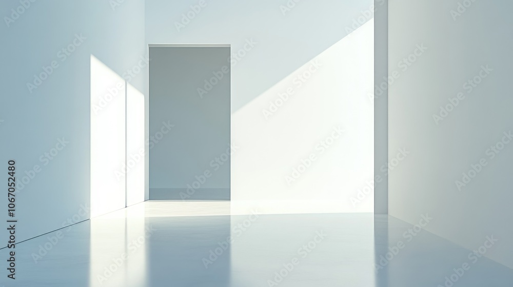 custom made wallpaper toronto digitalMinimalist square with clean reflections and delicate shadows, set against a pure white background for a modern and elegant design.