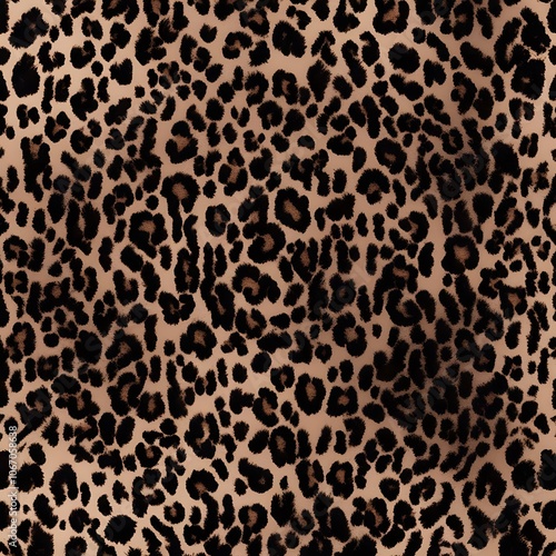 leopard print wild cat spots dark brown background modern stylish design