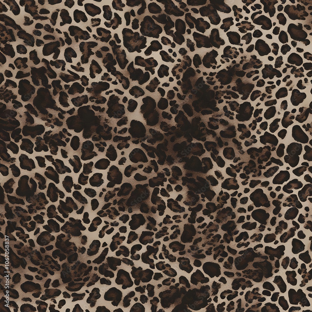 leopard print wild cat spots dark brown background modern stylish design leopard print wild cat spots dark brown background modern stylish design