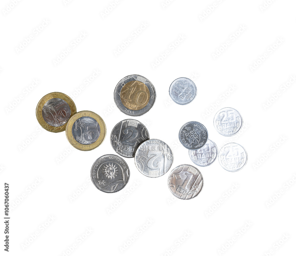 some coins of Moldova some coins of Moldova