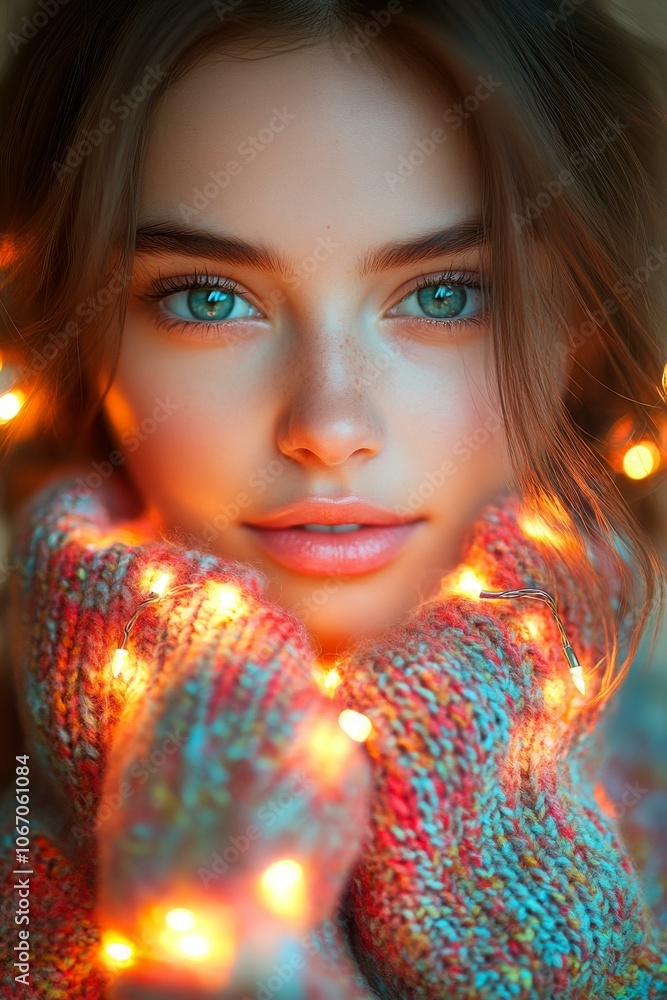 Girl with striking blue eyes, close-up portrait, natural beauty. Girl with striking blue eyes, close-up portrait, natural beauty.