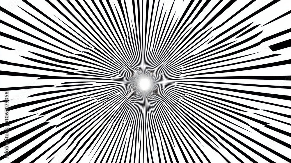 Bold Black and White Radial Pattern Design Bold Black and White Radial Pattern Design