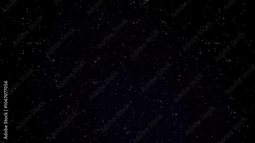 Obraz premium Clusters of twinkling stars scatter across the dark expanse of the night sky, starry