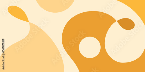 abstract design wallpaper with fluid, curving shapes in various shades of orange and cream, creating a dynamic and visually engaging composition photo