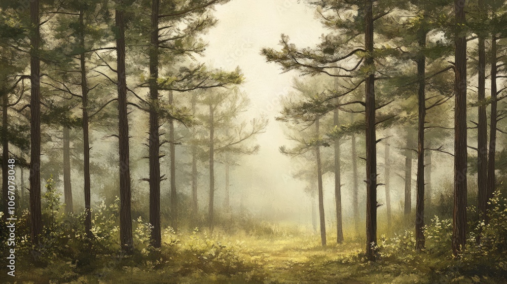 Whispering pines fill the air with a fresh scent, enveloping the misty forest in tranquility. This serene scene captures the essence of whispering pines with ample space for text. Whispering pines fill the air with a fresh scent, enveloping the misty forest in tranquility. This serene scene captures the essence of whispering pines with ample space for text.