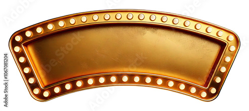 3D retro cinema frame on white background