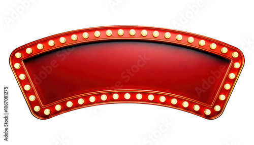 3D retro cinema frame on white background