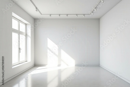 Wallpaper Mural Bright and Spacious White Room with Natural Lighting, Perfect for Modern Interior Design and Photography Torontodigital.ca