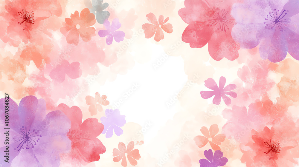 Create a beautiful floral background to enhance your design projects with vibrant colors and soft textures Create a beautiful floral background to enhance your design projects with vibrant colors and soft textures