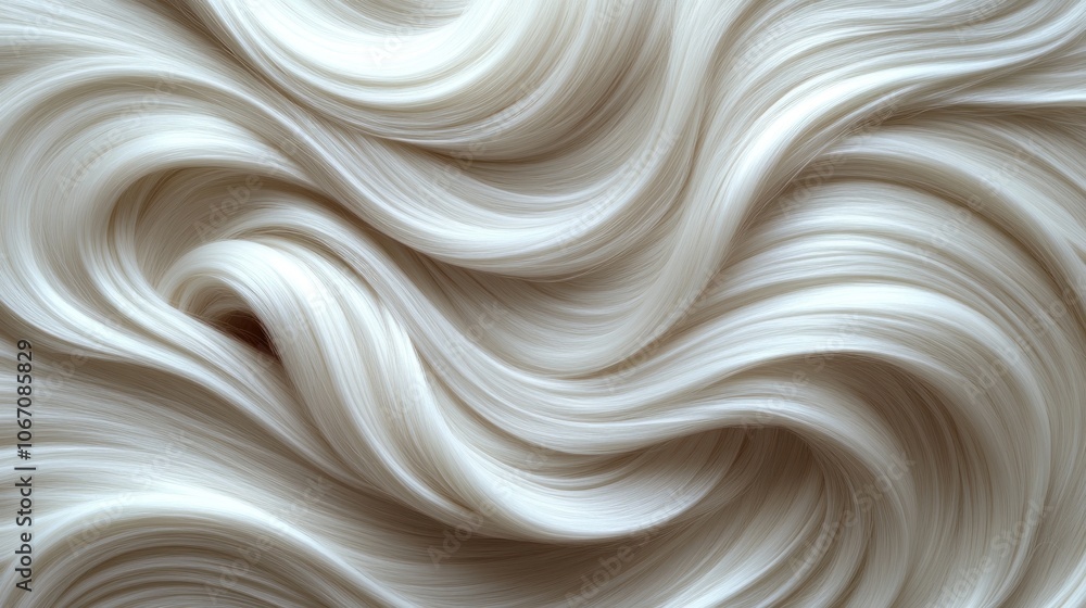 Abstract white waves of smooth silky texture. Abstract white waves of smooth silky texture.
