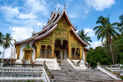 Wallpaper Mural Exterior of the golden Buddhist temple Wat Ho Pha Bang in Luang Prabang - Laos, Asia Torontodigital.ca