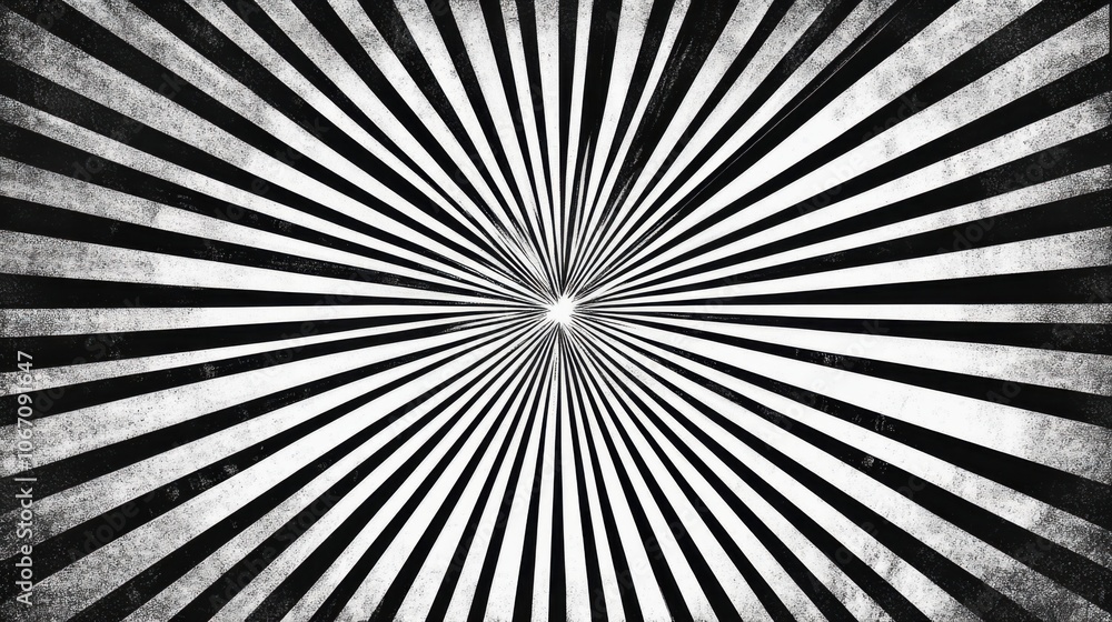 Black and White Radial Burst Background Design Black and White Radial Burst Background Design