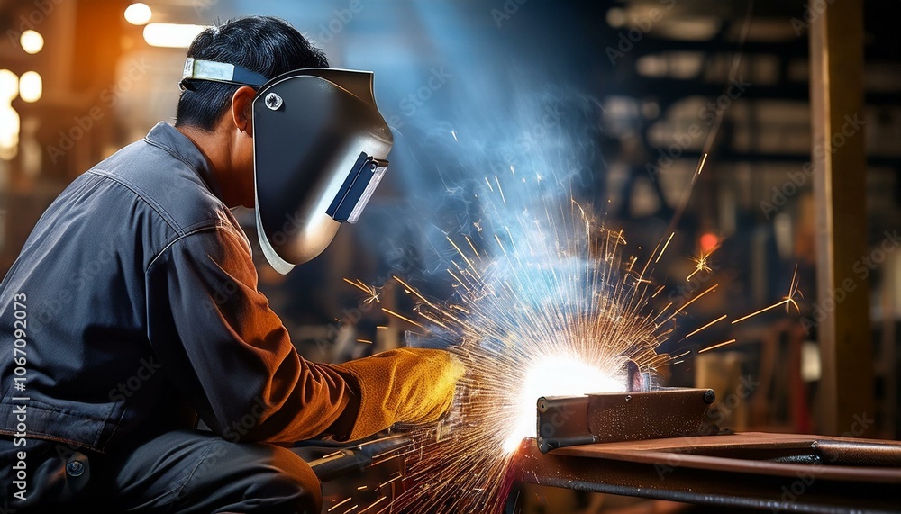 welder at work welder at work