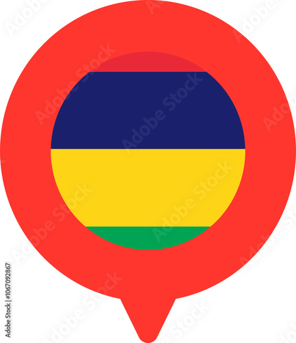 Mauritius Flag On Pin Icon Free Download Mauritius Flag On Pin Icon - GFXLoad