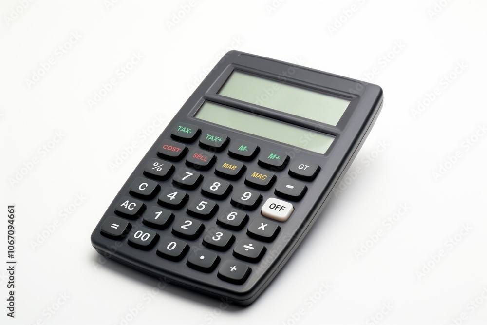 Calculator white background mathematics electronics. Calculator white background mathematics electronics.