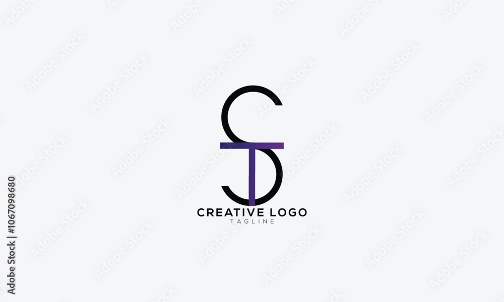 ST TS CTS TCS Abstract initial monogram letter alphabet logo design ST TS CTS TCS Abstract initial monogram letter alphabet logo design