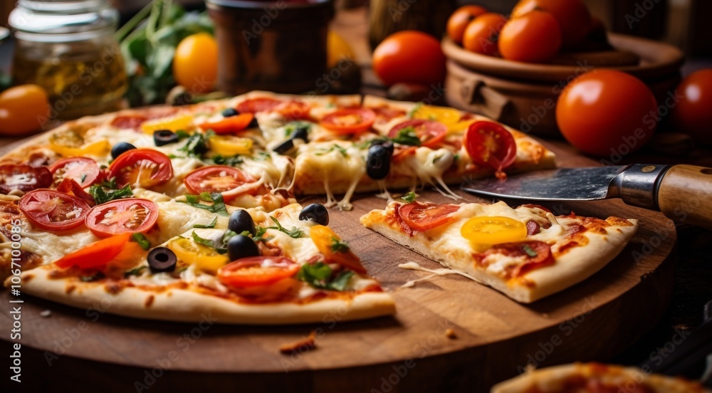 close-up of delicios pizza on the table, pizza background, italian pizza on the table, close-upo of a pizza, sliced pizza close-up of delicios pizza on the table, pizza background, italian pizza on the table, close-upo of a pizza, sliced pizza