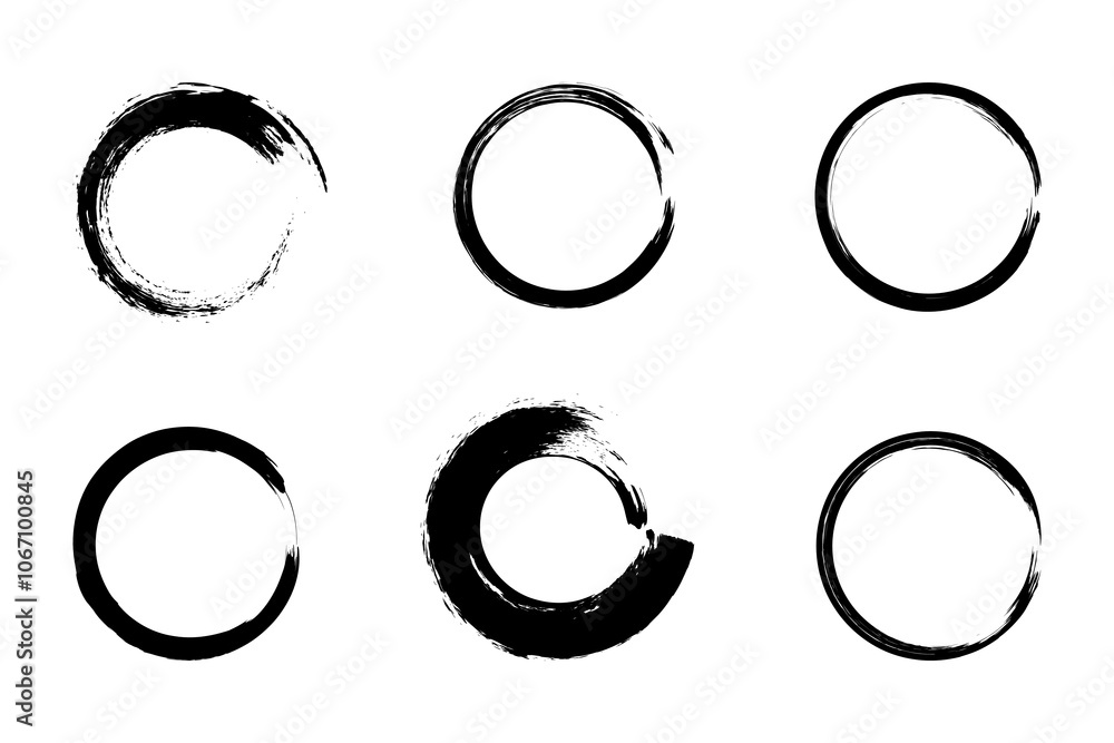 Hand-drawn circle borders and vector stamp frames. Round elements for abstract logo icon design. Hand-drawn circle borders and vector stamp frames. Round elements for abstract logo icon design.