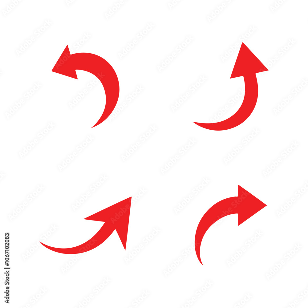 red vector arrows collection. Arrow. Cursor. Arrow vector icon. simple arrows. Collection different arrows in flat style for web design or interface. red vector arrows collection. Arrow. Cursor. Arrow vector icon. simple arrows. Collection different arrows in flat style for web design or interface.