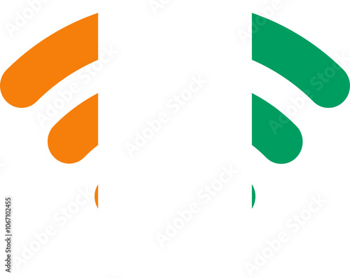 Ivory Coast Flag On Wifi Icon