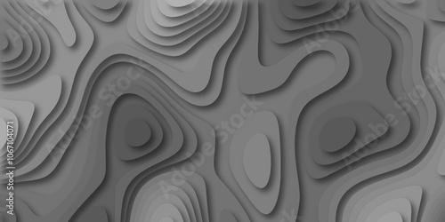 Abstract luxury multicolor modern 3d papercut background. Minimal abstract vector wave carve diamond topography line circle creative topography map circle and wave line smooth multilayer pattern.