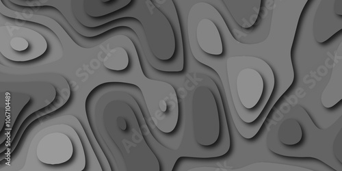 Abstract luxury multicolor modern 3d papercut background. Minimal abstract vector wave carve diamond topography line circle creative topography map circle and wave line smooth multilayer pattern.