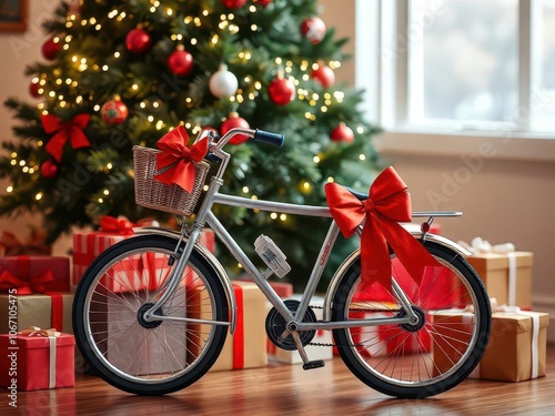 Bicycle as a gift for christmas