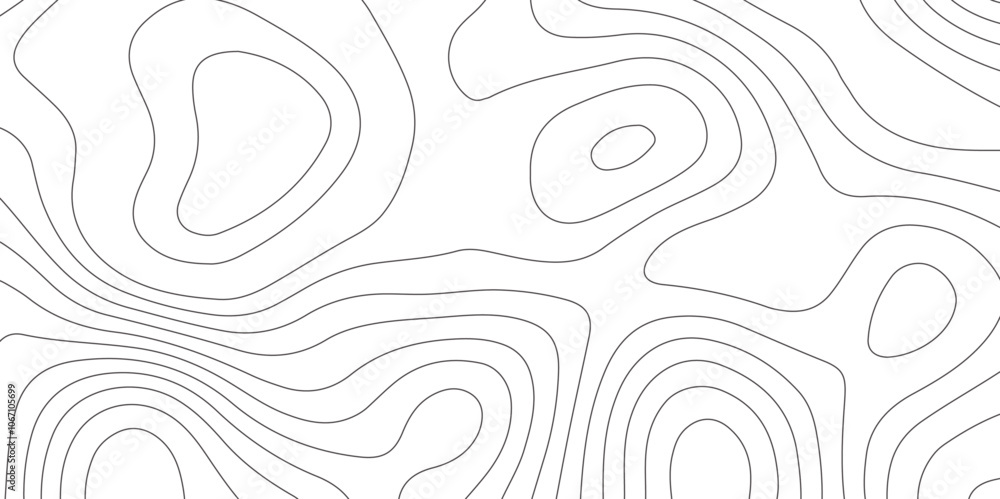 Fototapeta premium Abstract design with seamless pattern with lines topographic map. geographic mountain relief. retro topographic map. geographic contour map paper texture. terrain path isolated on a background.