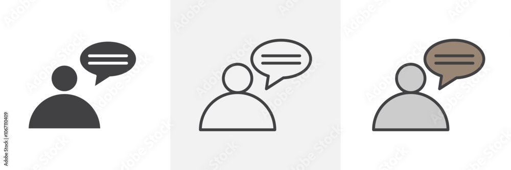 Expert opinion icon in black and colored style. Expert opinion icon in black and colored style.