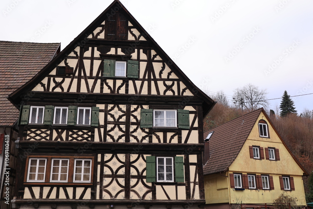 Blick in die Altstadt von Alpirsbach im Schwarzwald Blick in die Altstadt von Alpirsbach im Schwarzwald